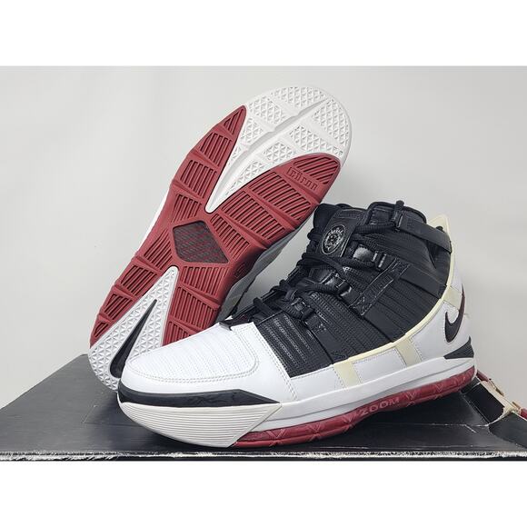 2005 Nike Zoom LeBron 3 OG HOME 312147-101 Size 12 - Picture 1 of 15